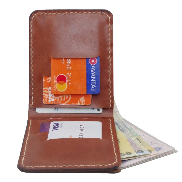 Portofel din piele naturala – 6 carduri si buletin – M1CZ - imagine 5